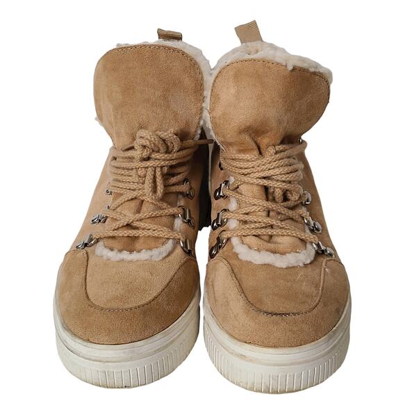 MADDEN GIRL Terra Faux Fur Lined Wedge Sneaker Women's‎ 9.5M - Picture 3 of 10
